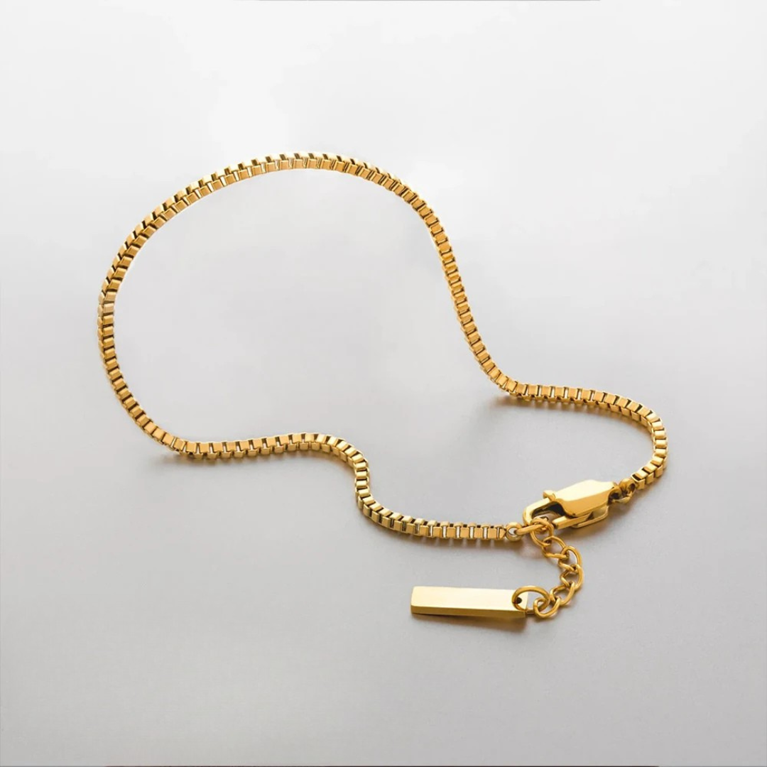 Pulseira de Ouro Minimalista Beroc