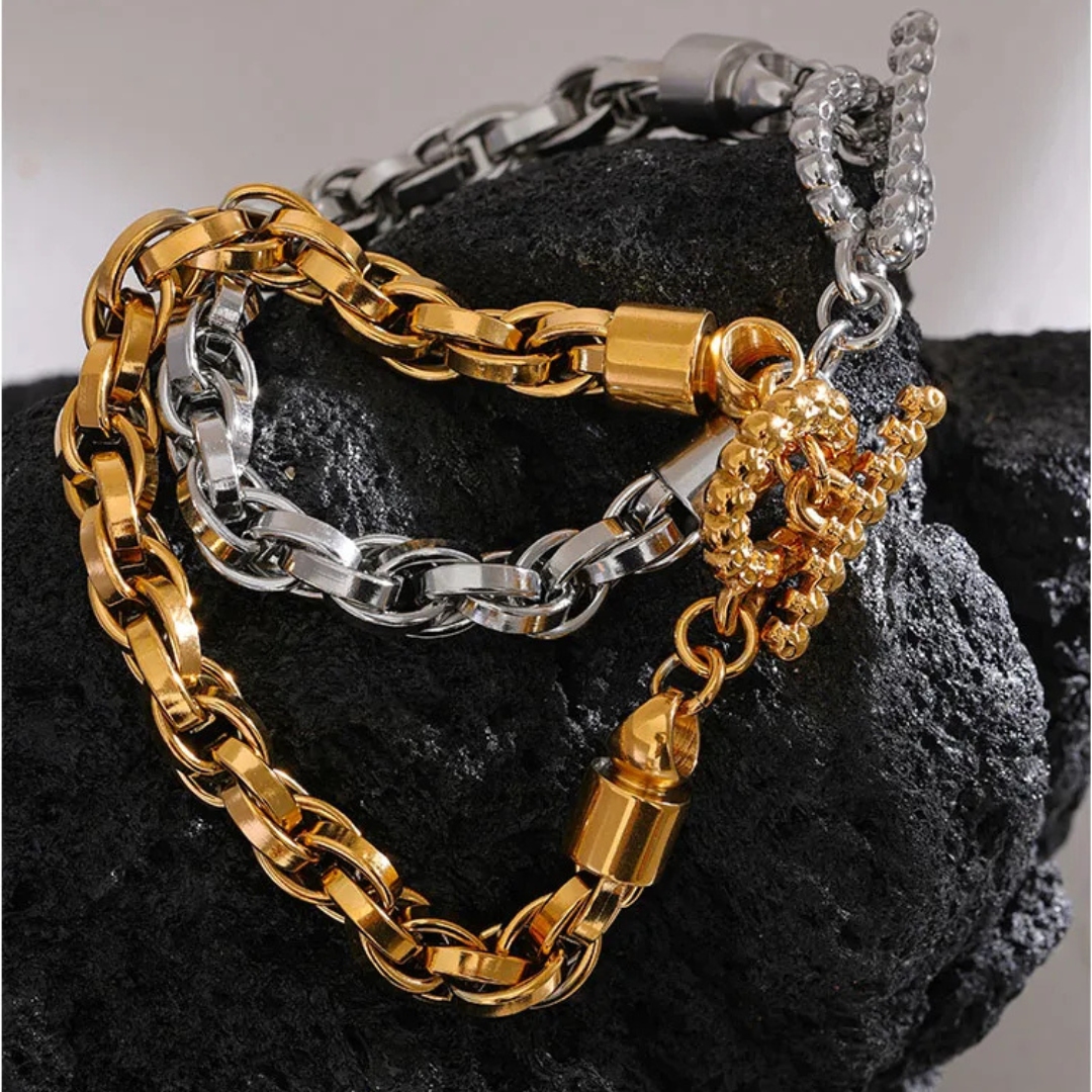 Pulseiro de Ouro Real Anchor Beroc