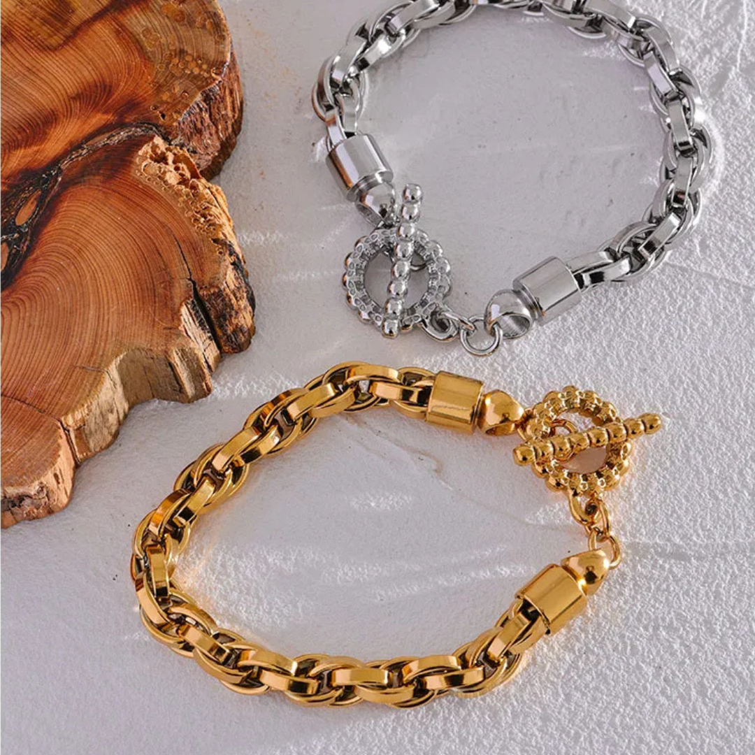 Pulseiro de Ouro Real Anchor Beroc
