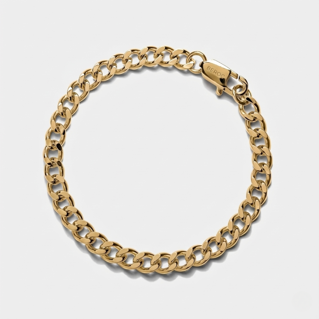 Pulseira Cuban Gold Beroc (6mm)