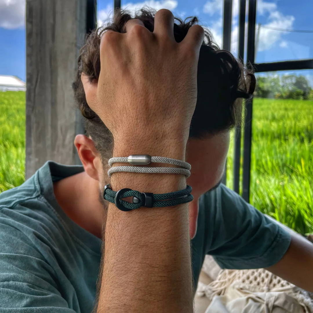 Pulseira de Corda Cinza Algarve Beroc