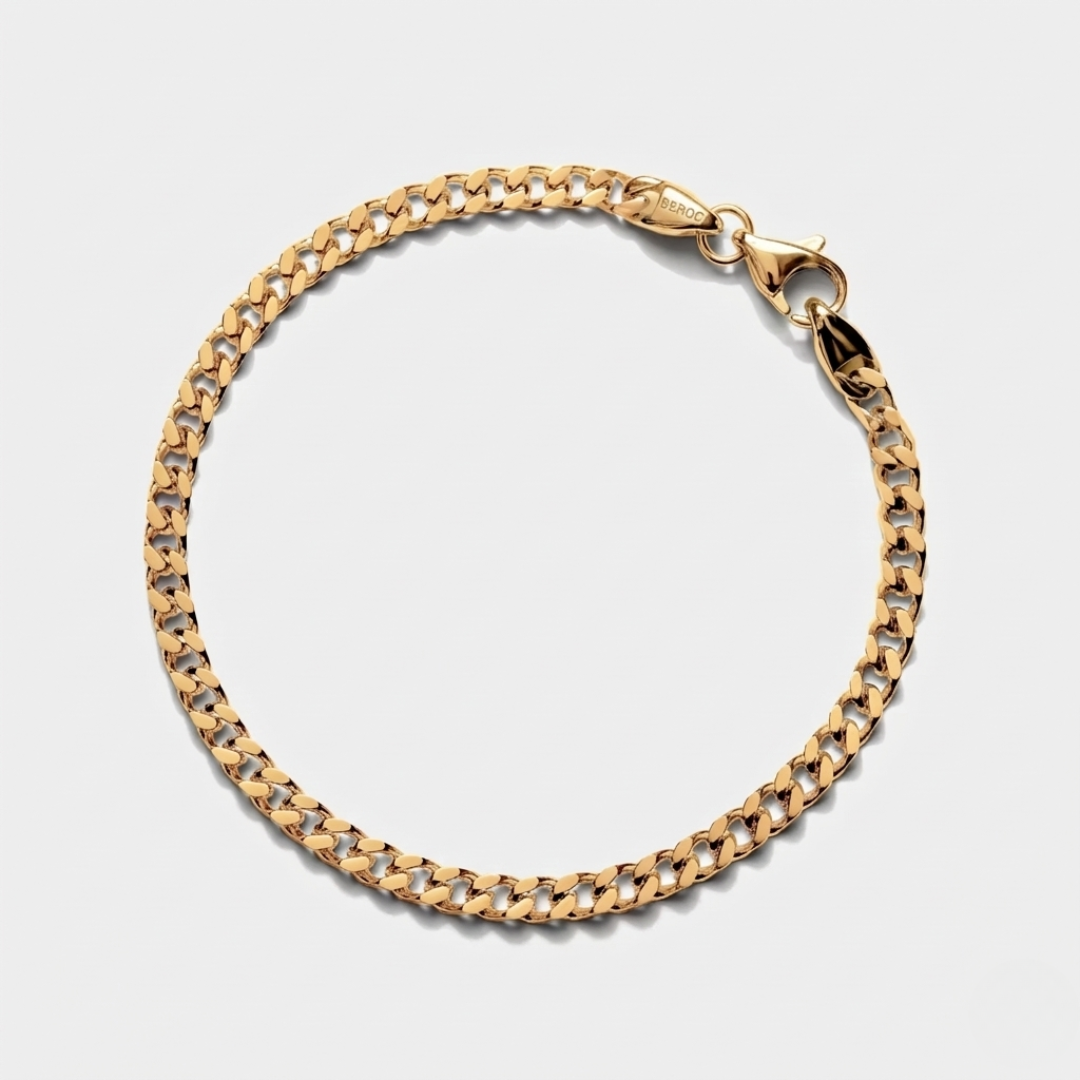 Pulseira Cuban Gold Beroc (4mm)