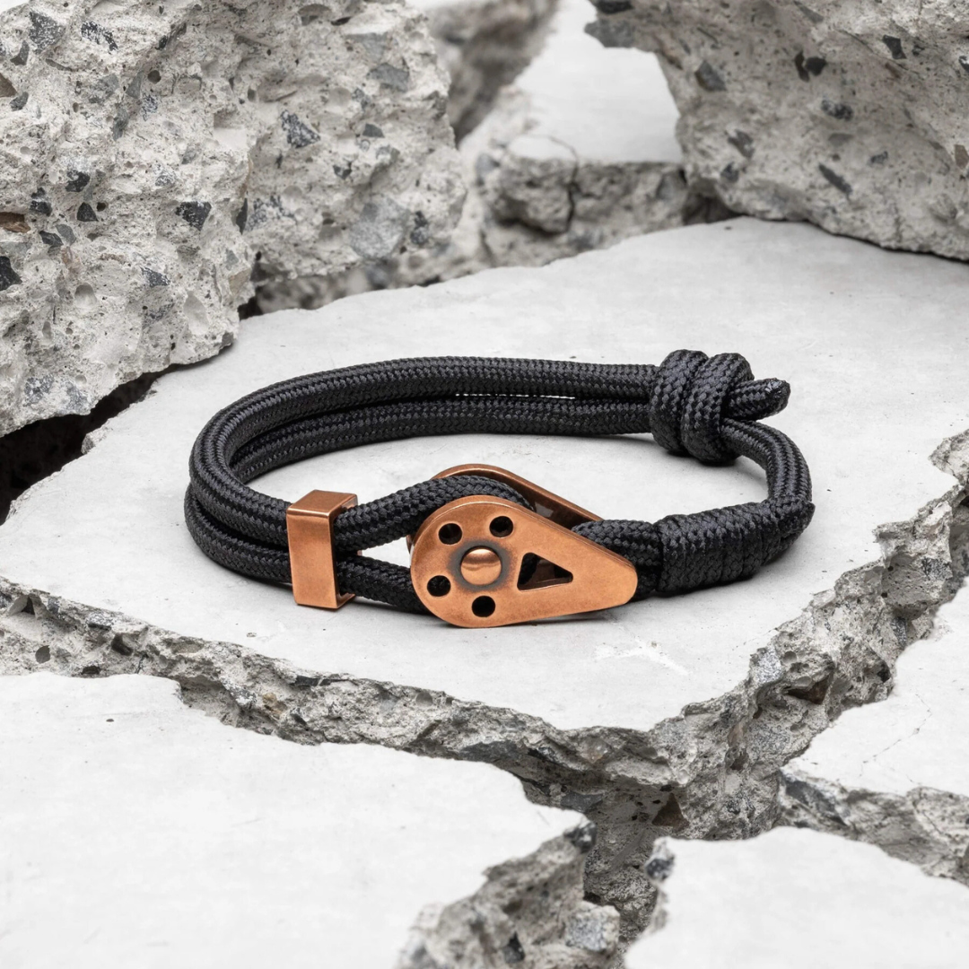 Pulseira de Corda Preta Bravo Copper Beroc