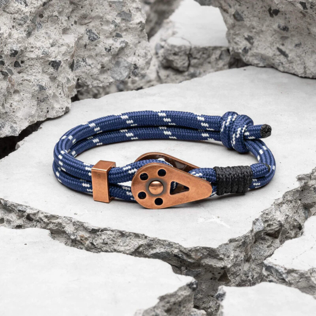 Pulseira de Corda Azul Bravo Copper Beroc