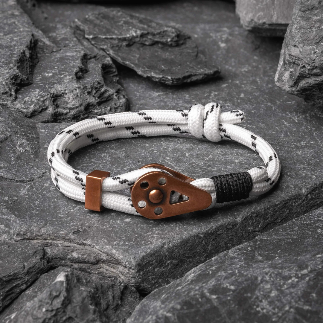 Pulseira de Corda Branca Bravo Copper Beroc