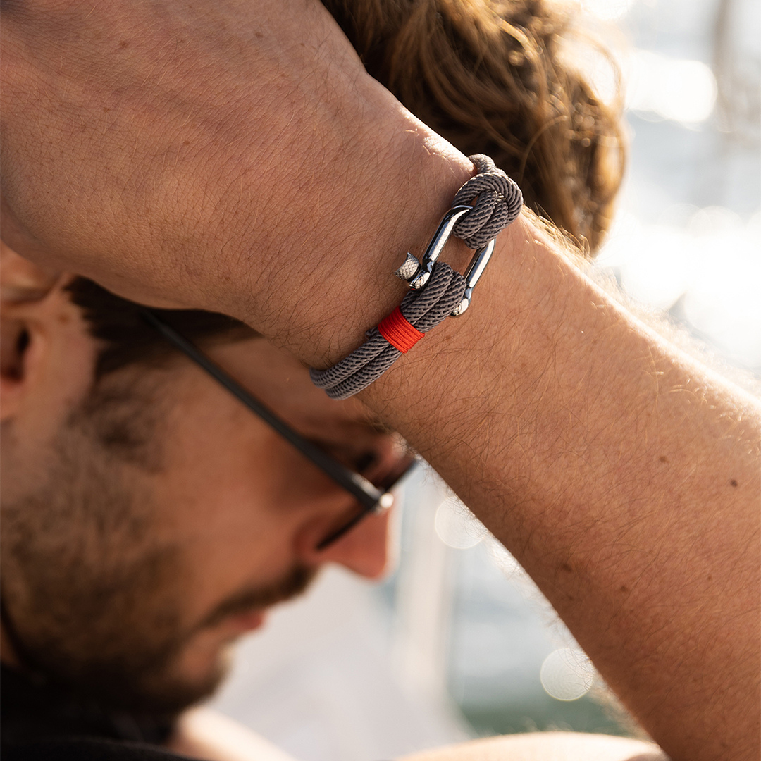 Pulseira de Corda Cinza Strand Beroc