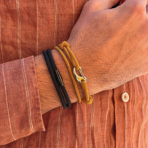 Pulseira de Corda Milan Mostarda Explorer Beroc