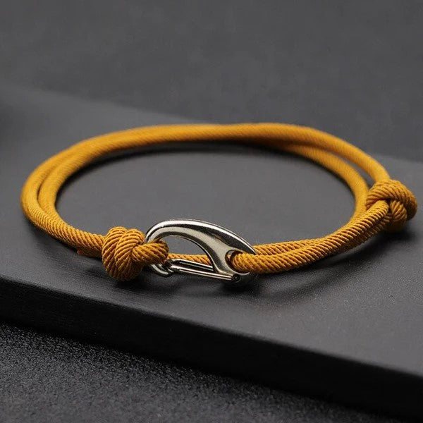 Pulseira de Corda Milan Mostarda Explorer Beroc