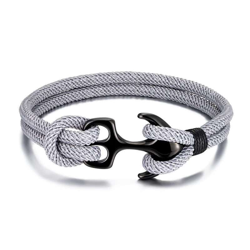 Pulseira Anchor Cinza .beroc