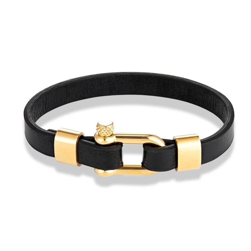 Pulseira Biker Dourada