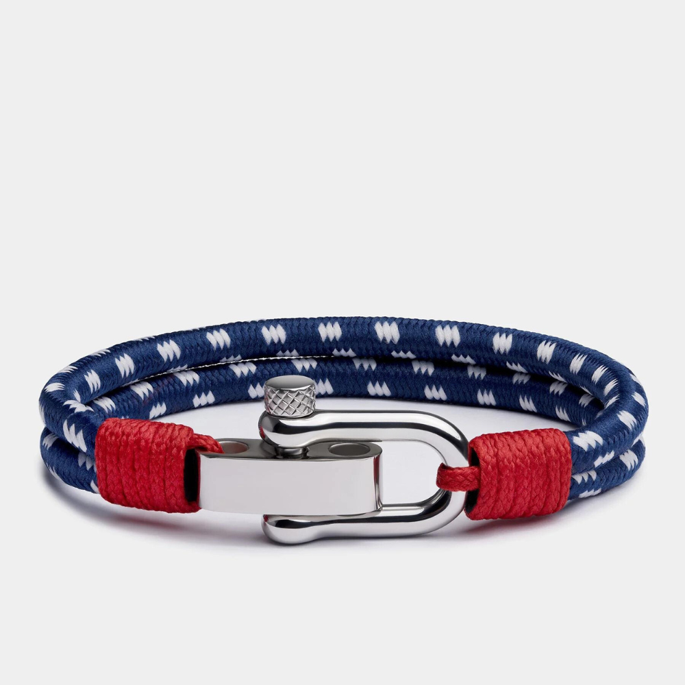 Pulseira de Corda Náutica Azul Veleiro Beroc