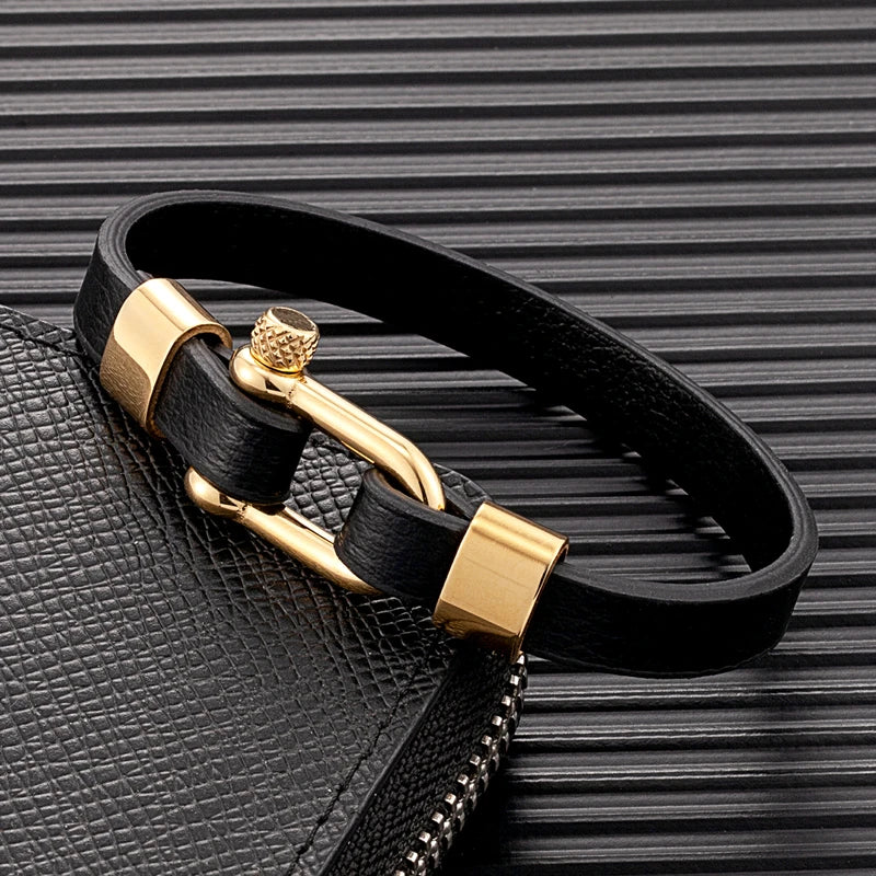 Pulseira Biker Dourada