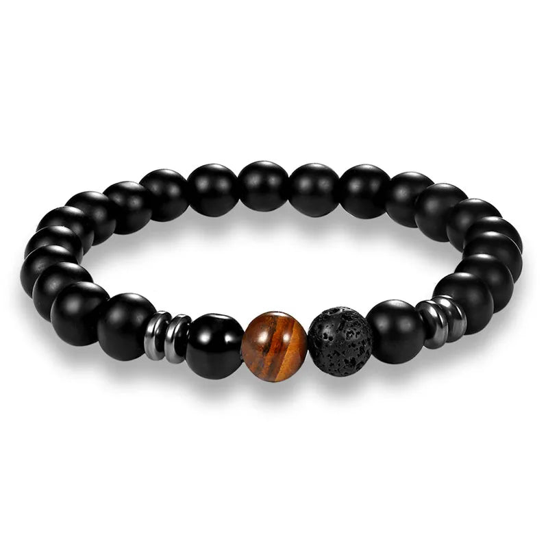 Pulseira de Pedra Natural de Hematita Beroc