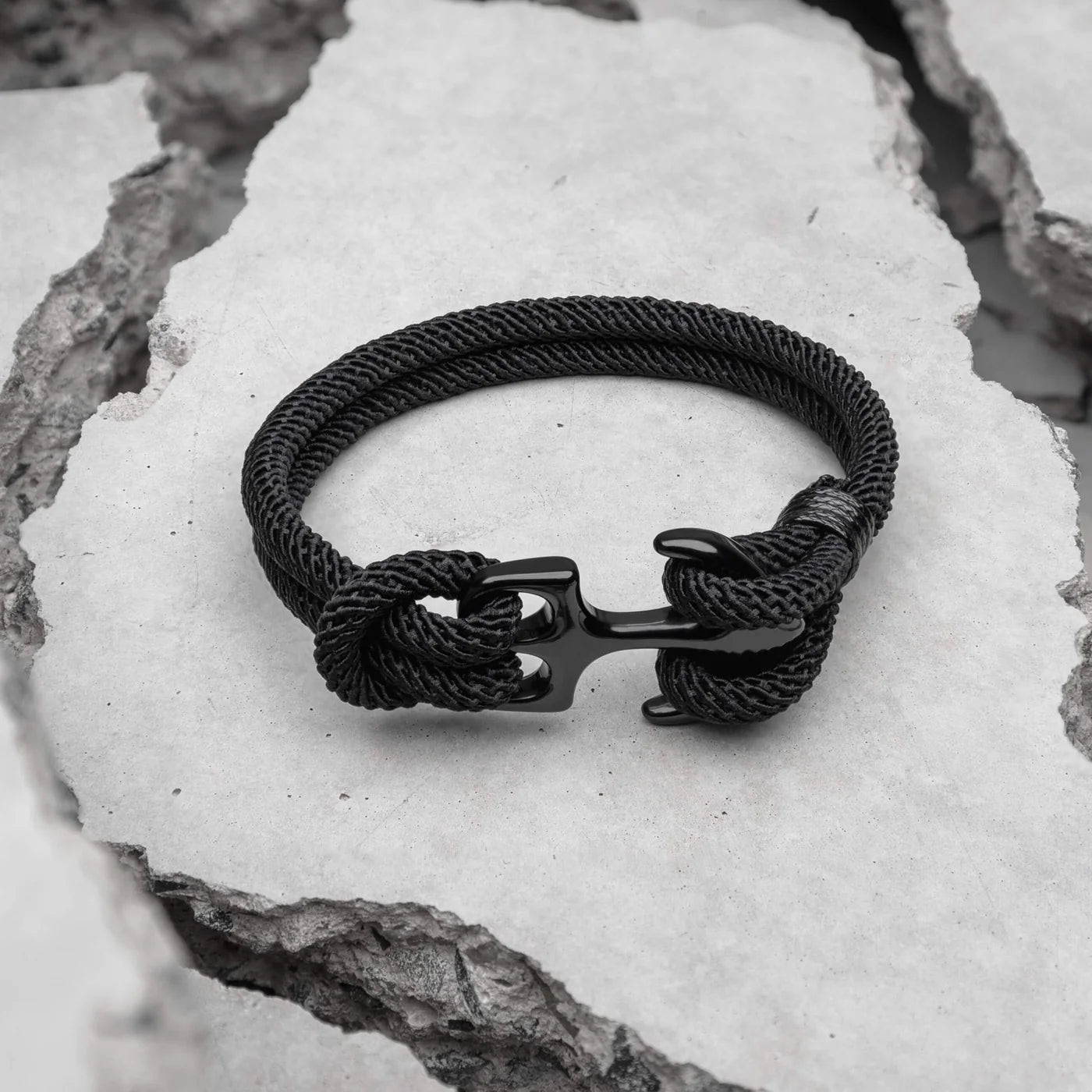 Pulseira Anchor Preta .beroc