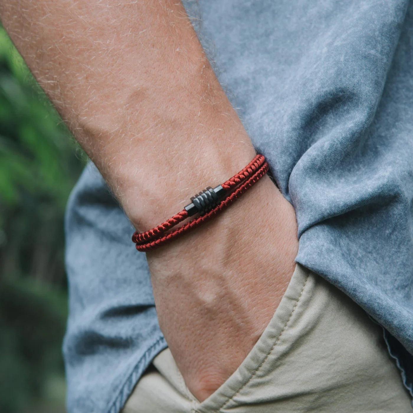 Pulseira Minimalista Vermelha .beroc