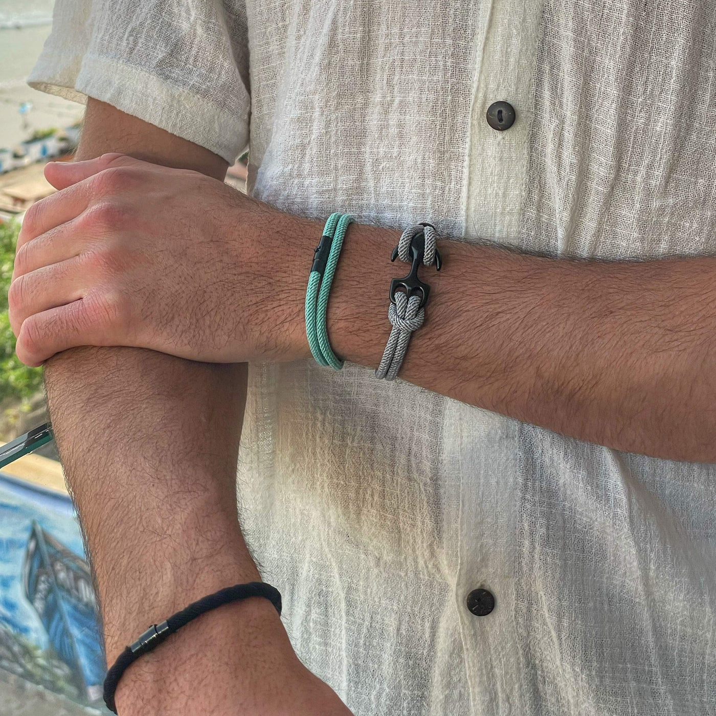 Pulseira Minimalista Beroc Azul Claro