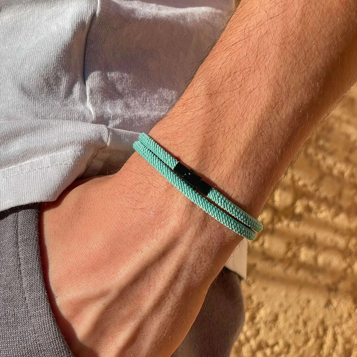 Pulseira Minimalista Beroc Azul Claro