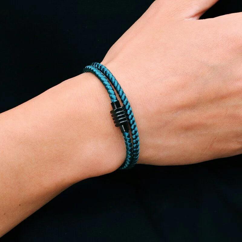 Pulseira Minimalista Azul Pavāo .beroc