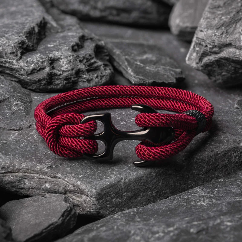 Pulseira Anchor Vinho .beroc