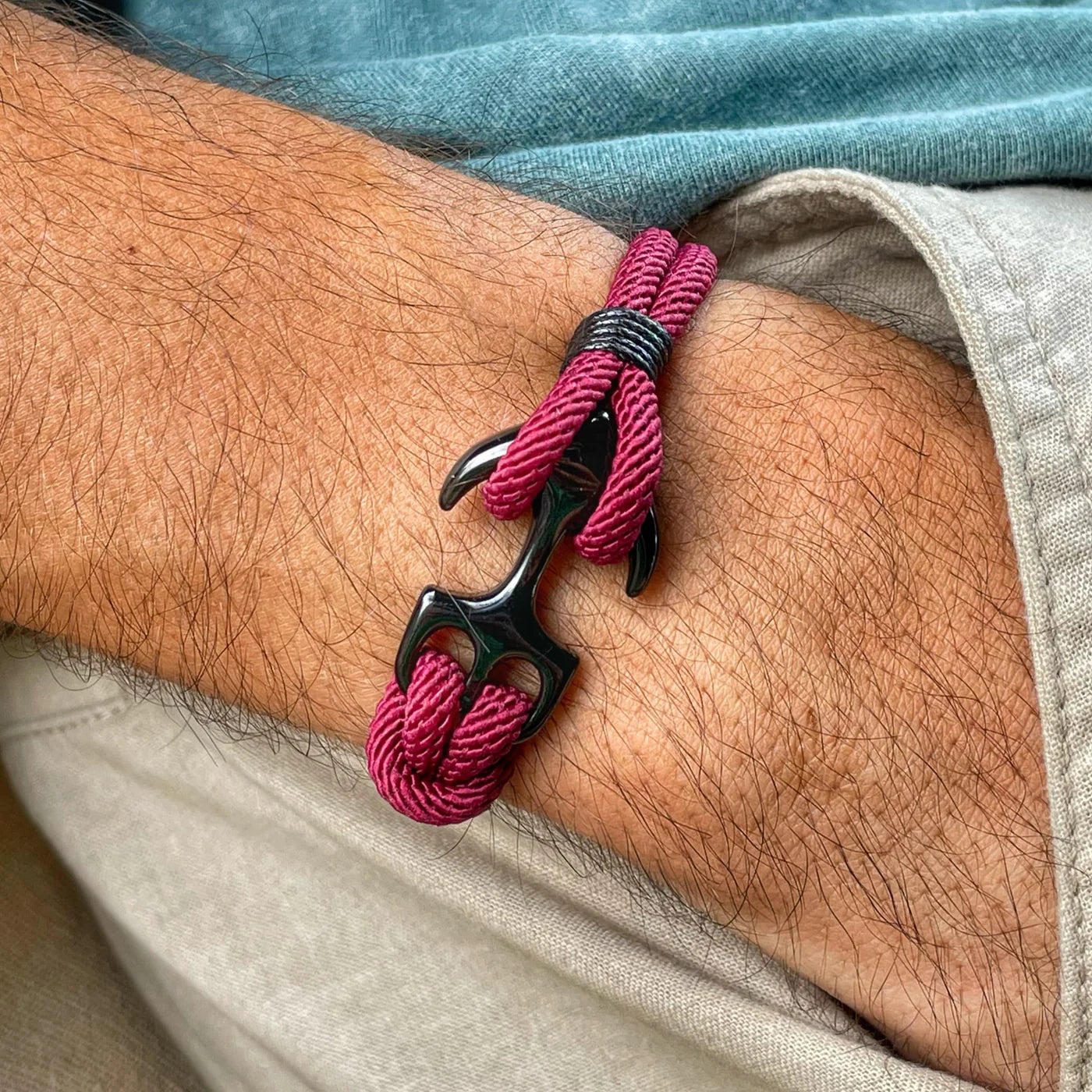Pulseira Anchor Vinho .beroc
