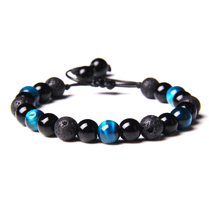 Pulseira de Pedra Olho de Tigre Vulcânico Beroc