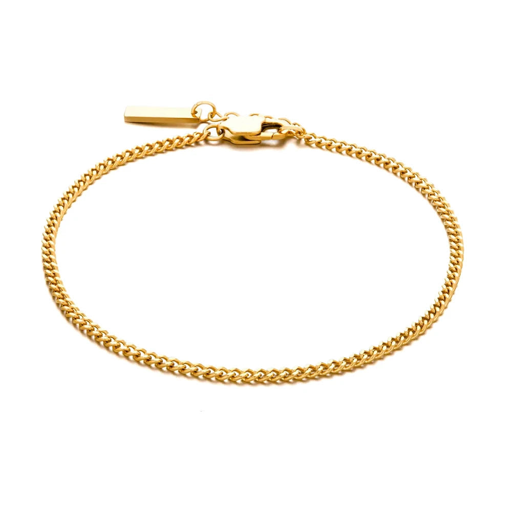 Pulseira de Ouro Minimalista Atlas Beroc