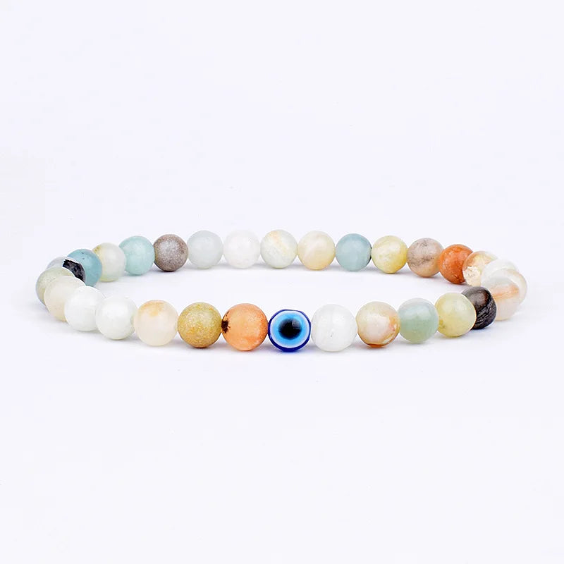 Pulseira de Pedra Natural Olho Grego Oráculo Beroc