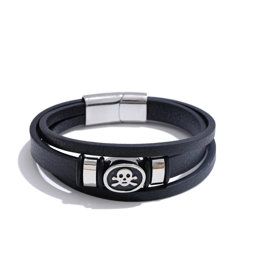 Pulseira de Couro de Ouro Spartan Beroc