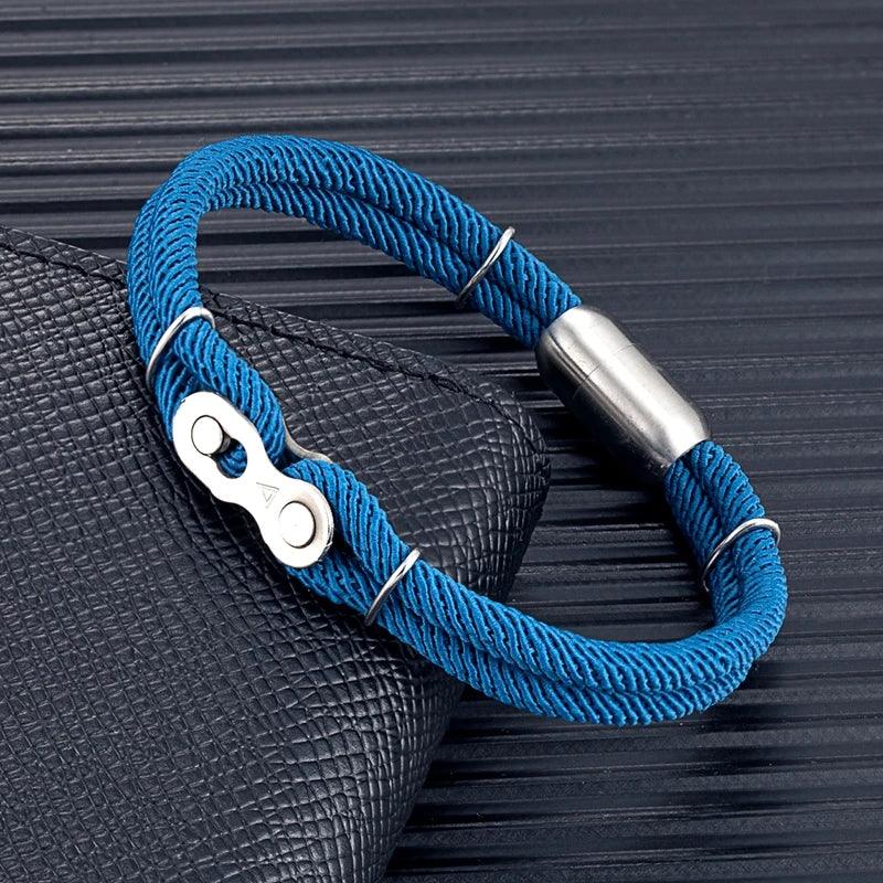 Pulseira de Corda Azul Scala Beroc
