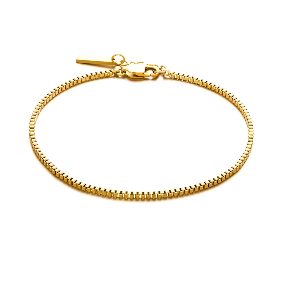 Pulseira de Ouro Minimalista Beroc