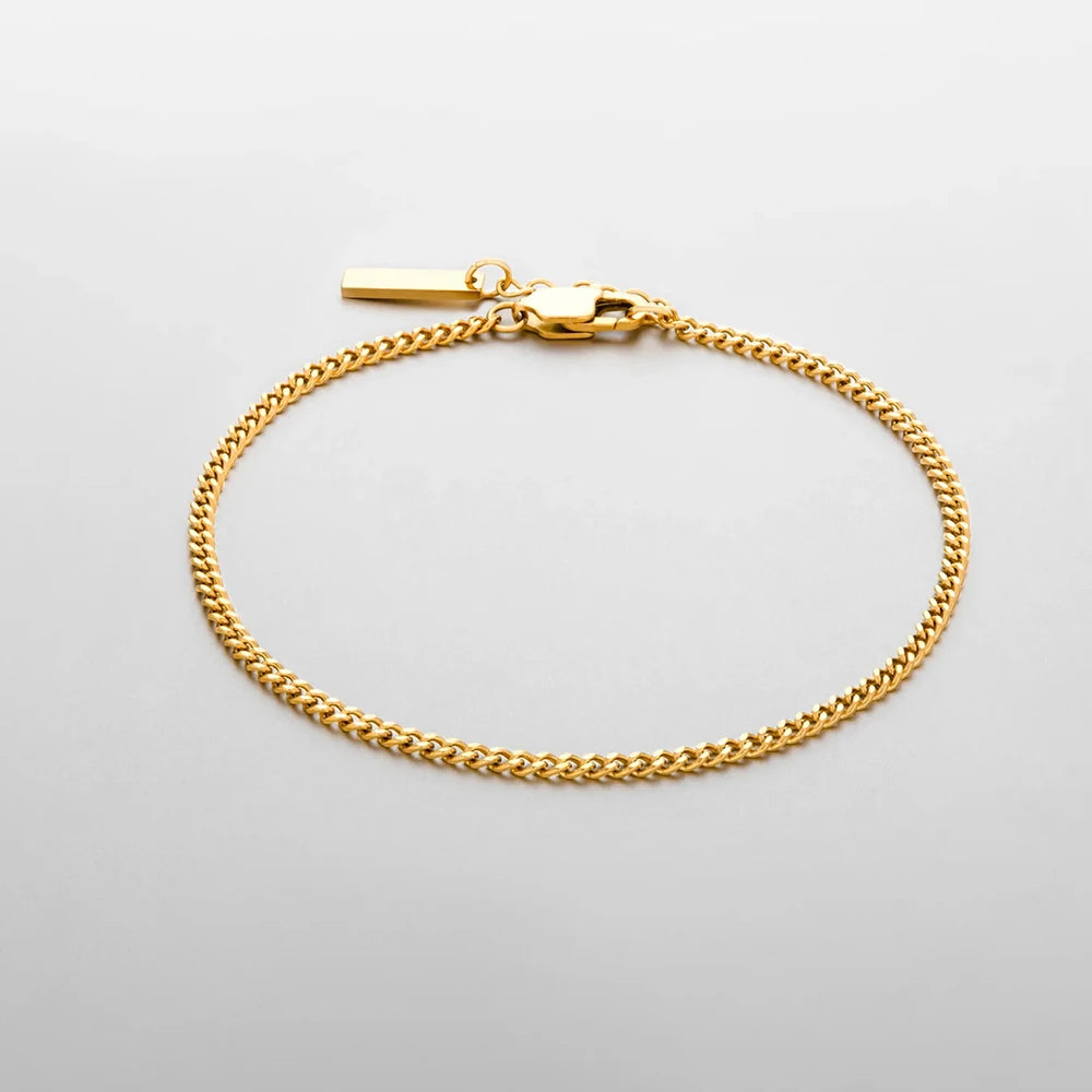Pulseira de Ouro Minimalista Atlas Beroc