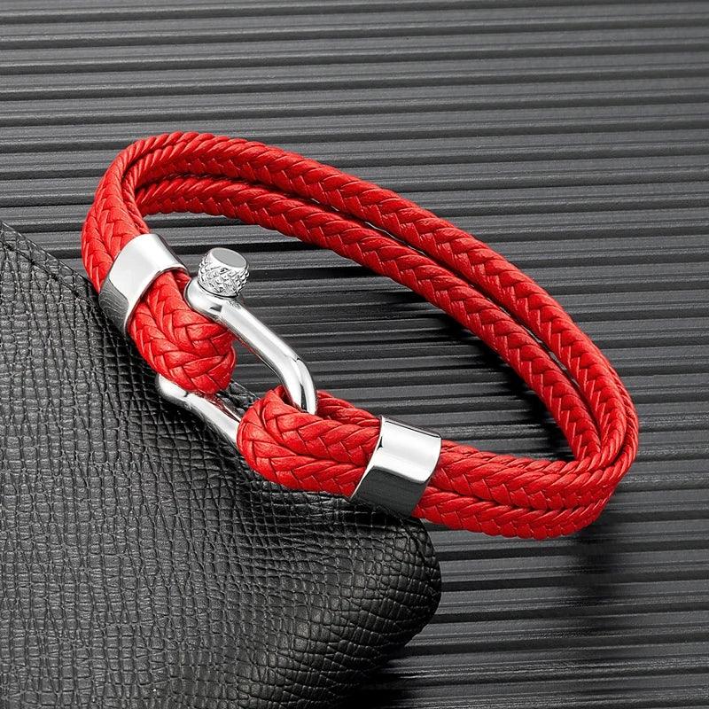 pulseira vermelha, pulseira para homem, pulseira masculina, pulseira de couro, pulseira couro, pulseira, bracelete vermelho, bracelete masculino, bracelete de couro