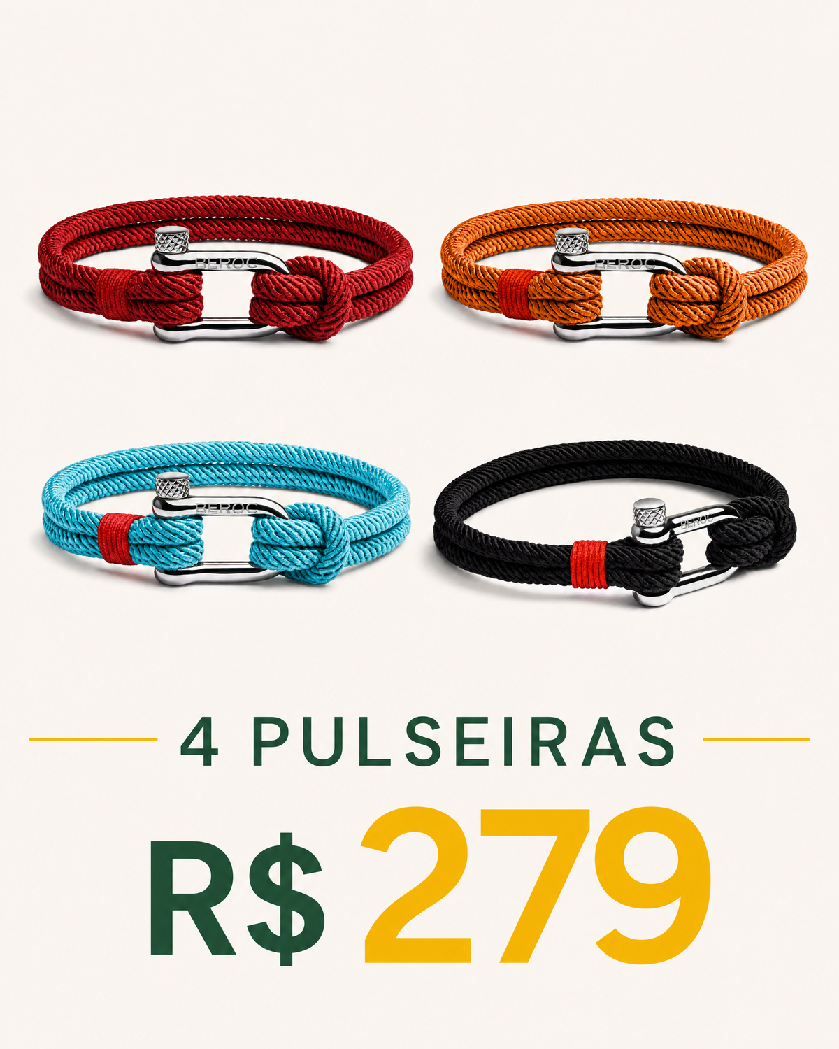 Kit 4 por R$279