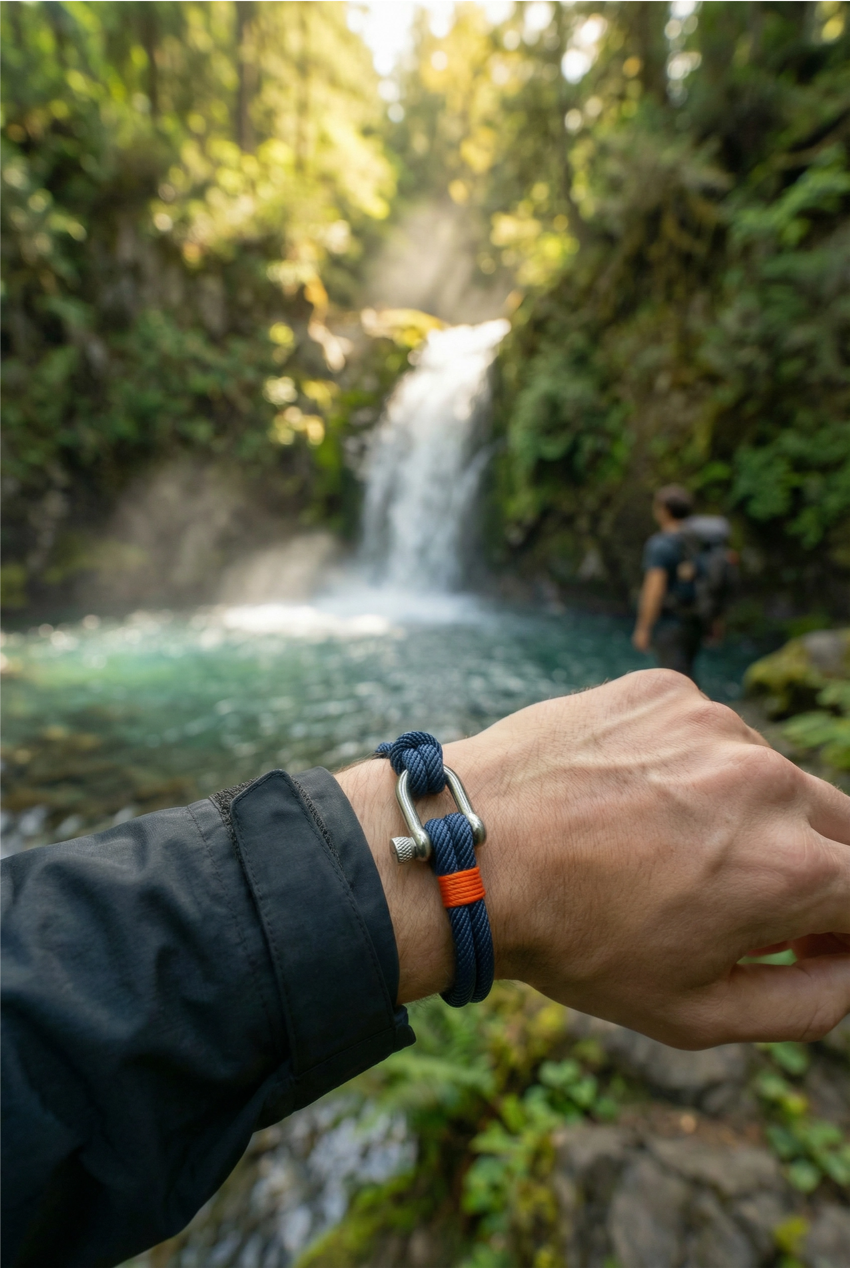 Pulseira de Corda Azul Escuro Strand Beroc