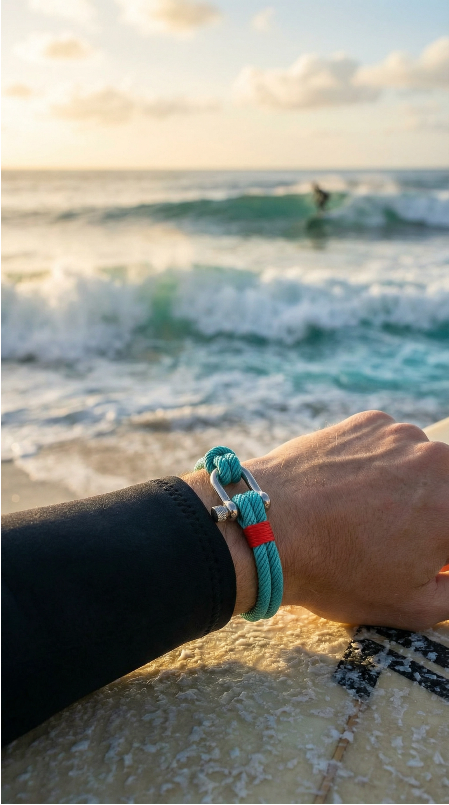Pulseira de Corda Azul Claro Strand Beroc