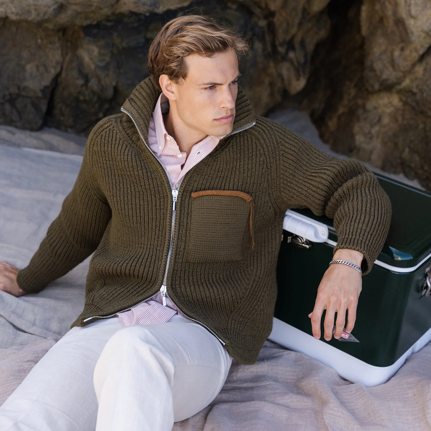 Pulseira de Prata Cuban Beroc (8mm)