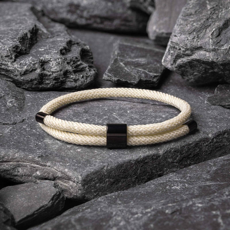 Pulseira de Corda Milan Branca Nautilus Beroc