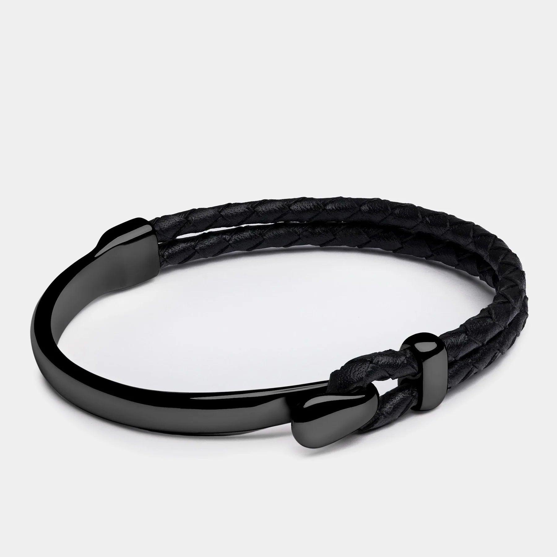 Pulseira de Couro Trançado Signature Beroc