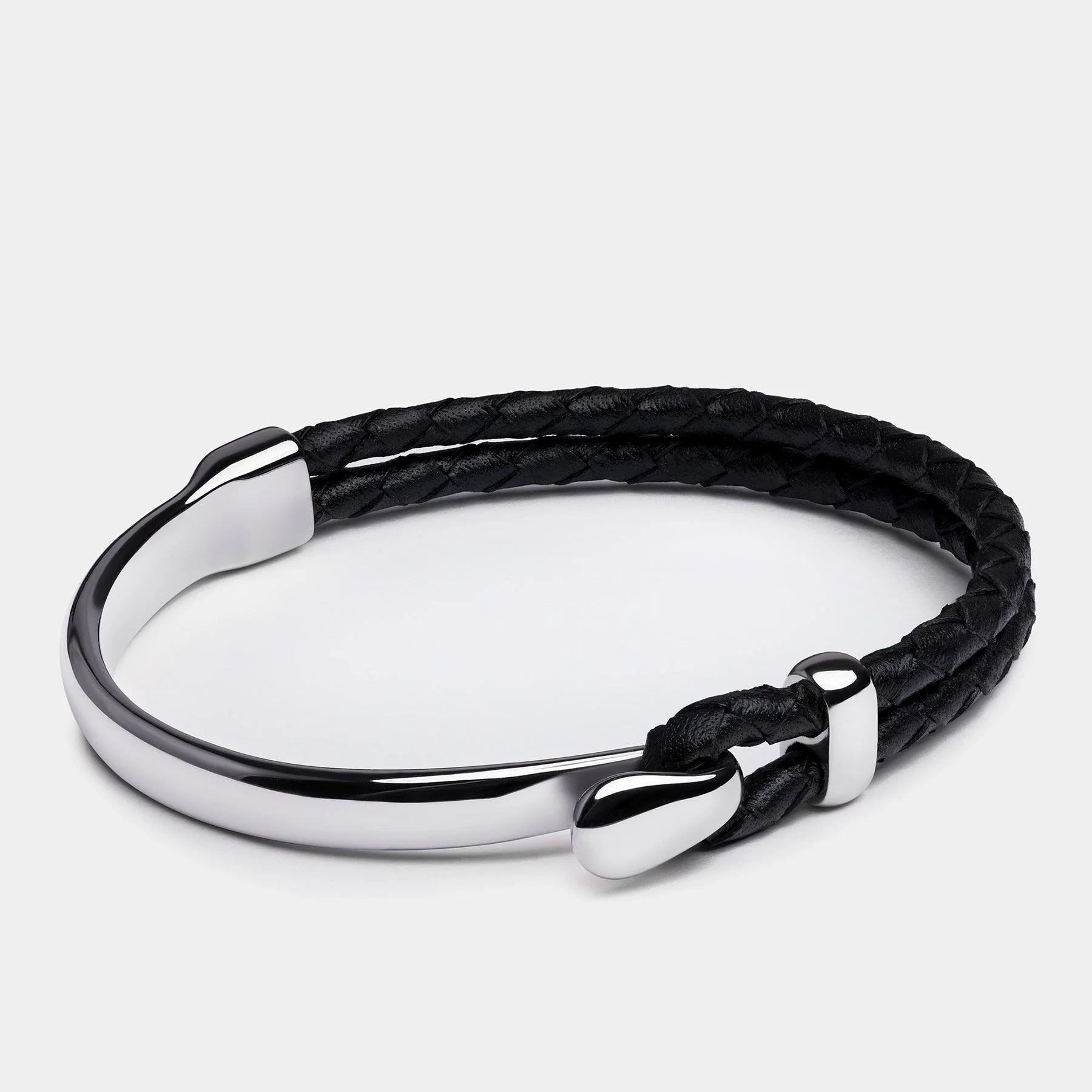 Pulseira de Couro Trançado Signature Beroc