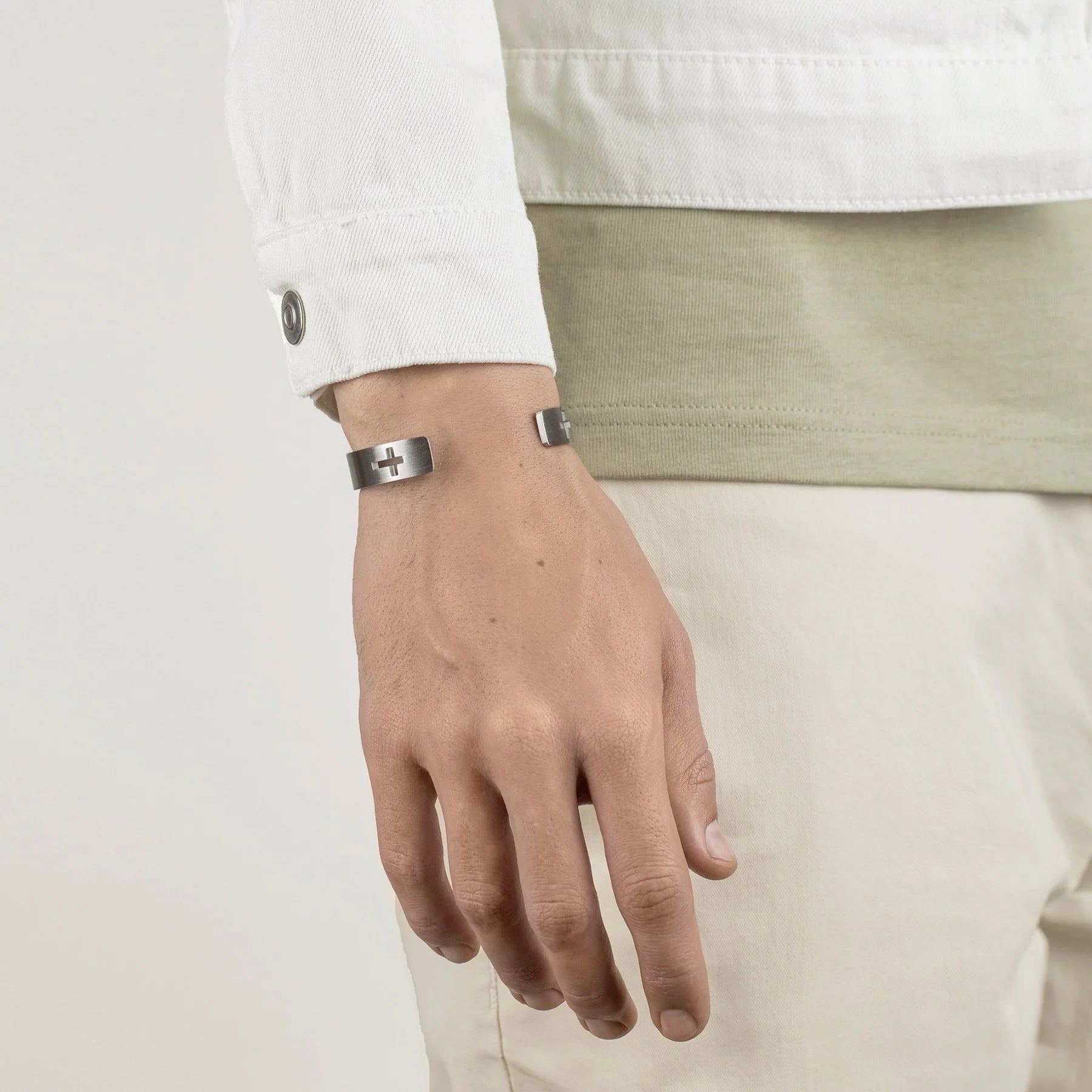 Pulseira de Prata Cross Beroc