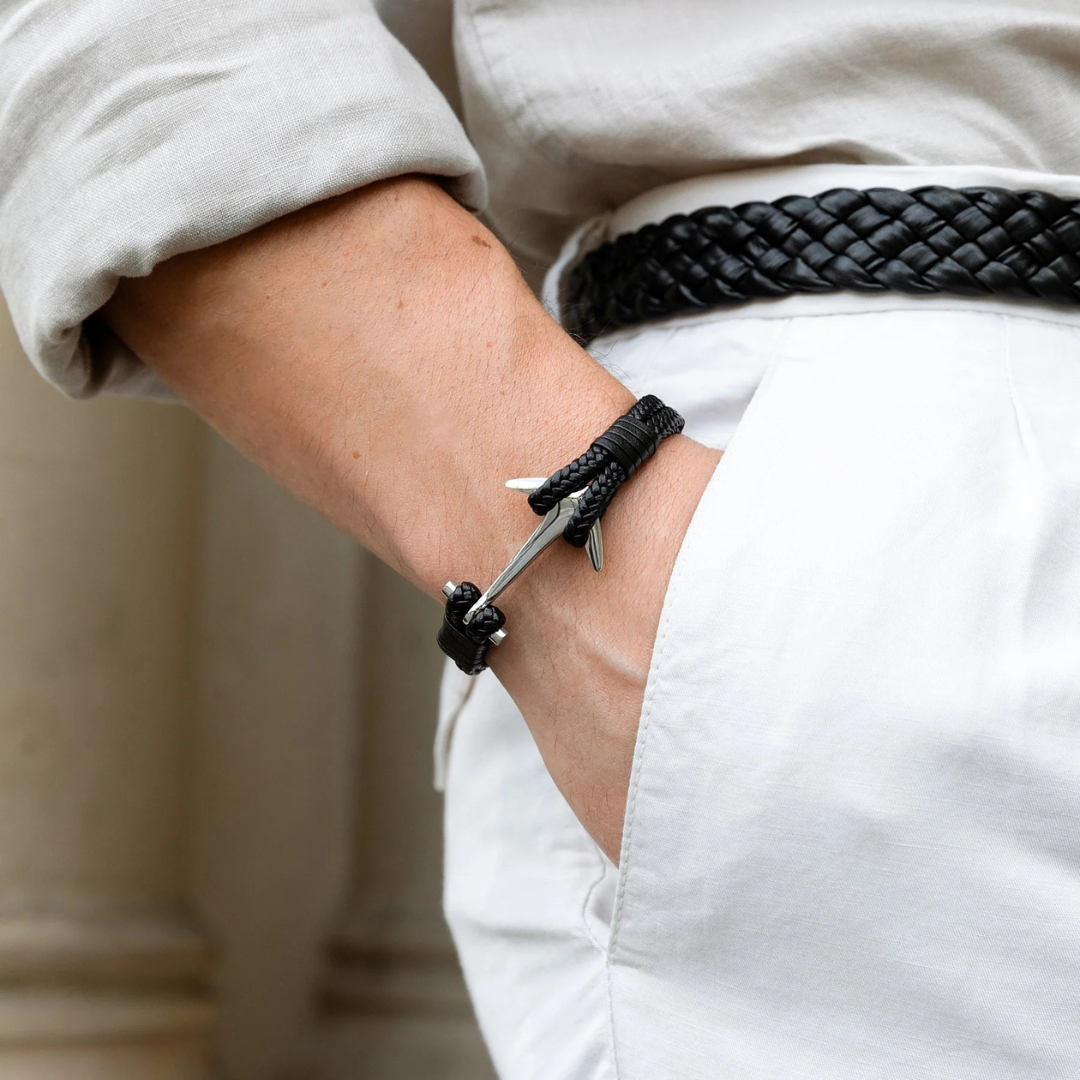 Pulseira de Couro Anchor Beroc