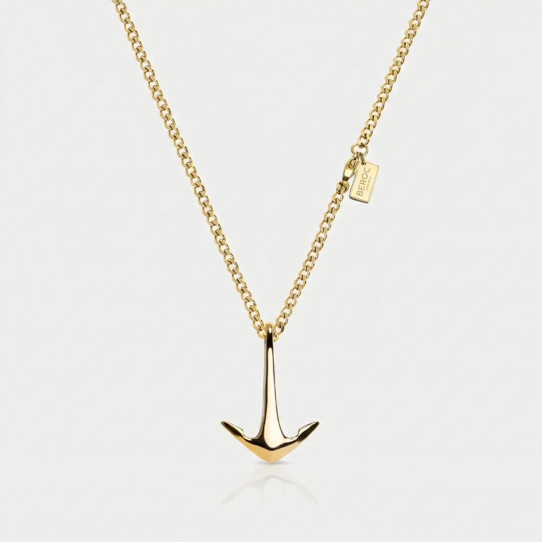 Colar Minimalista Anchor Gold Beroc
