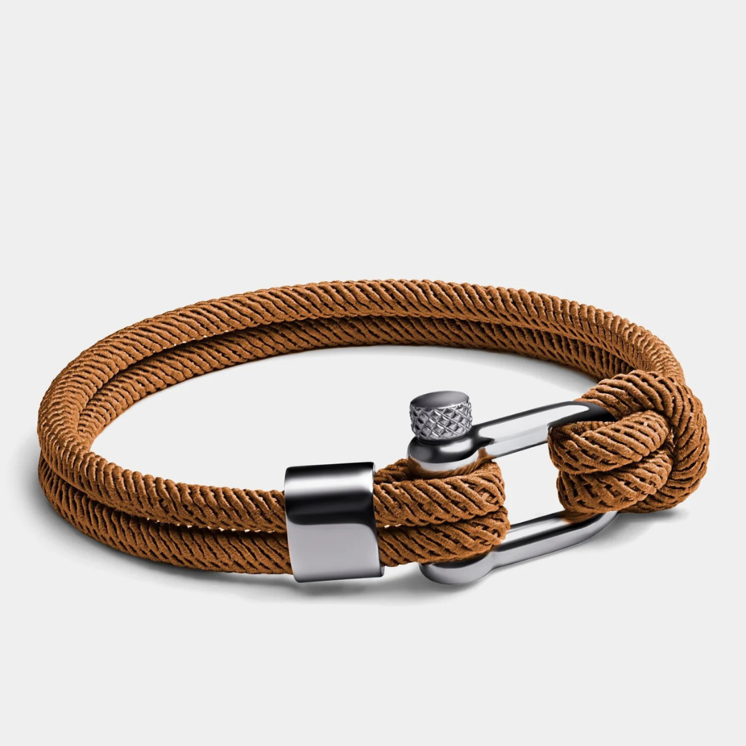 Pulseira de Corda Marrom Malibu Black Beroc