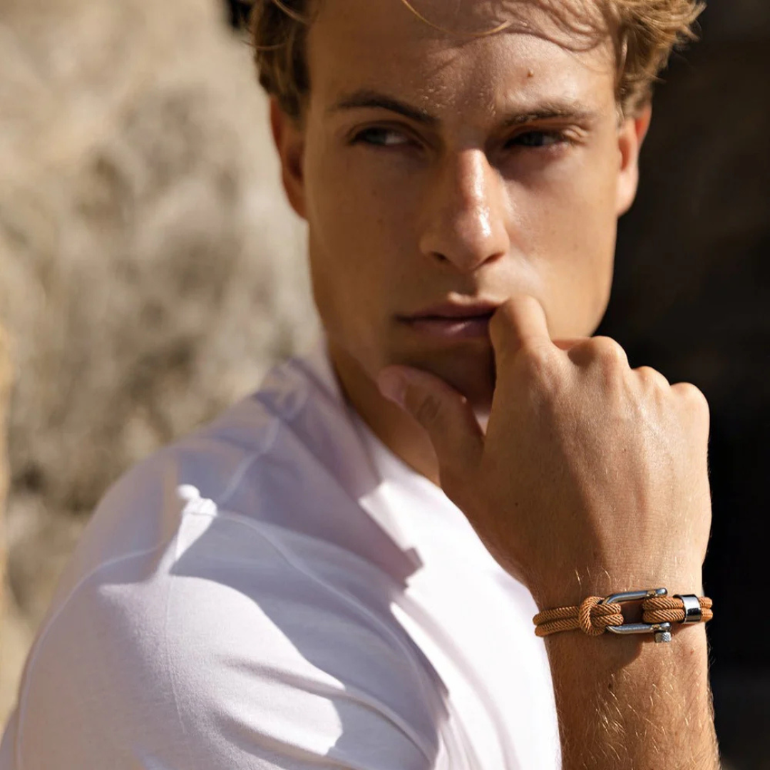 Pulseira de Corda Marrom Malibu Black Beroc