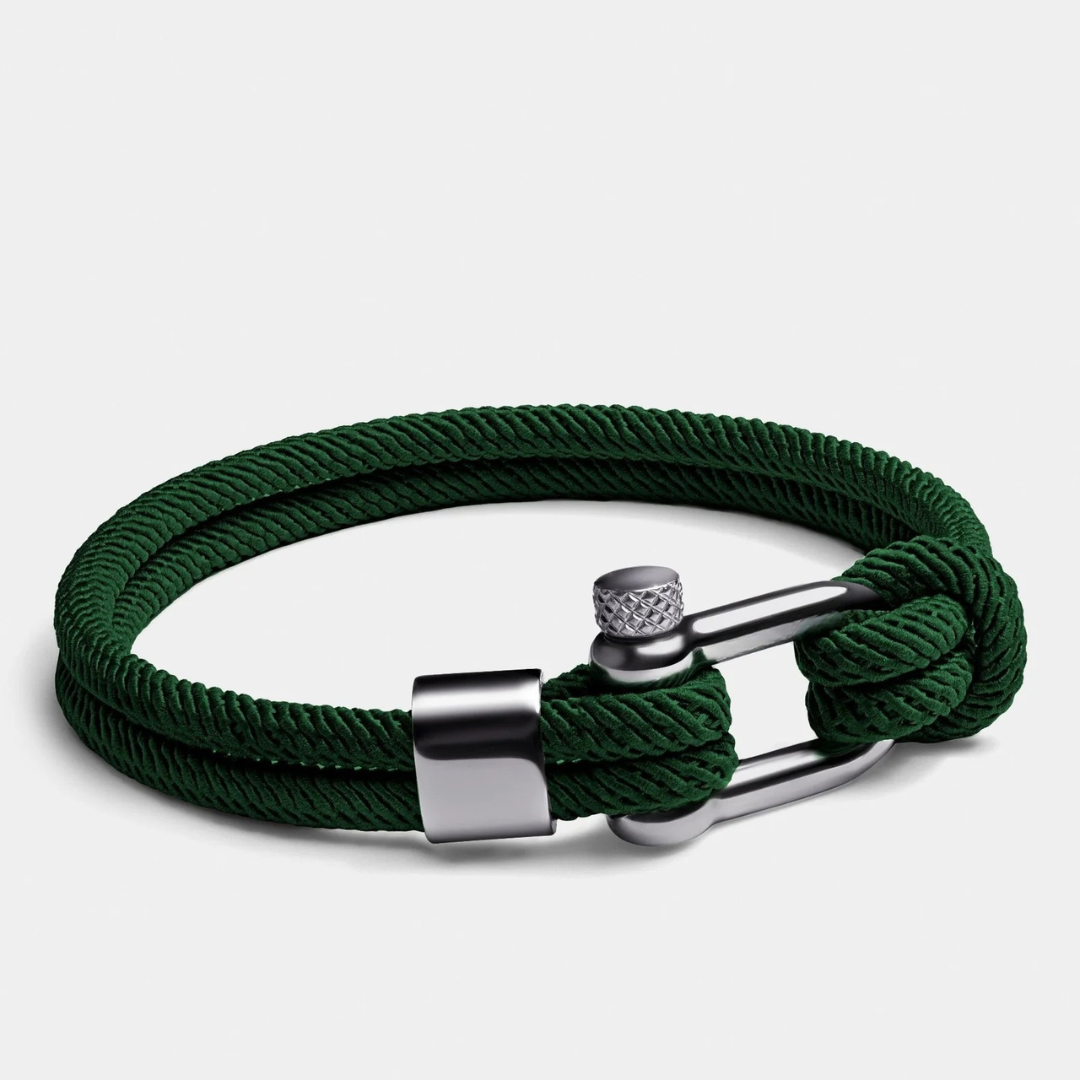 Pulseira de Corda Verde Malibu Black Beroc