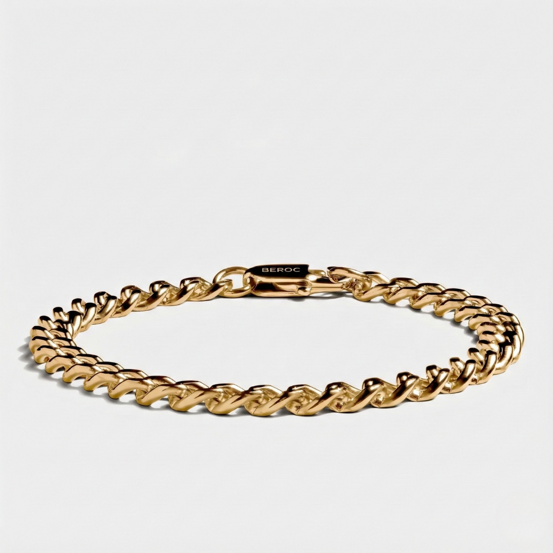 Pulseira Cuban Gold Beroc (6mm)