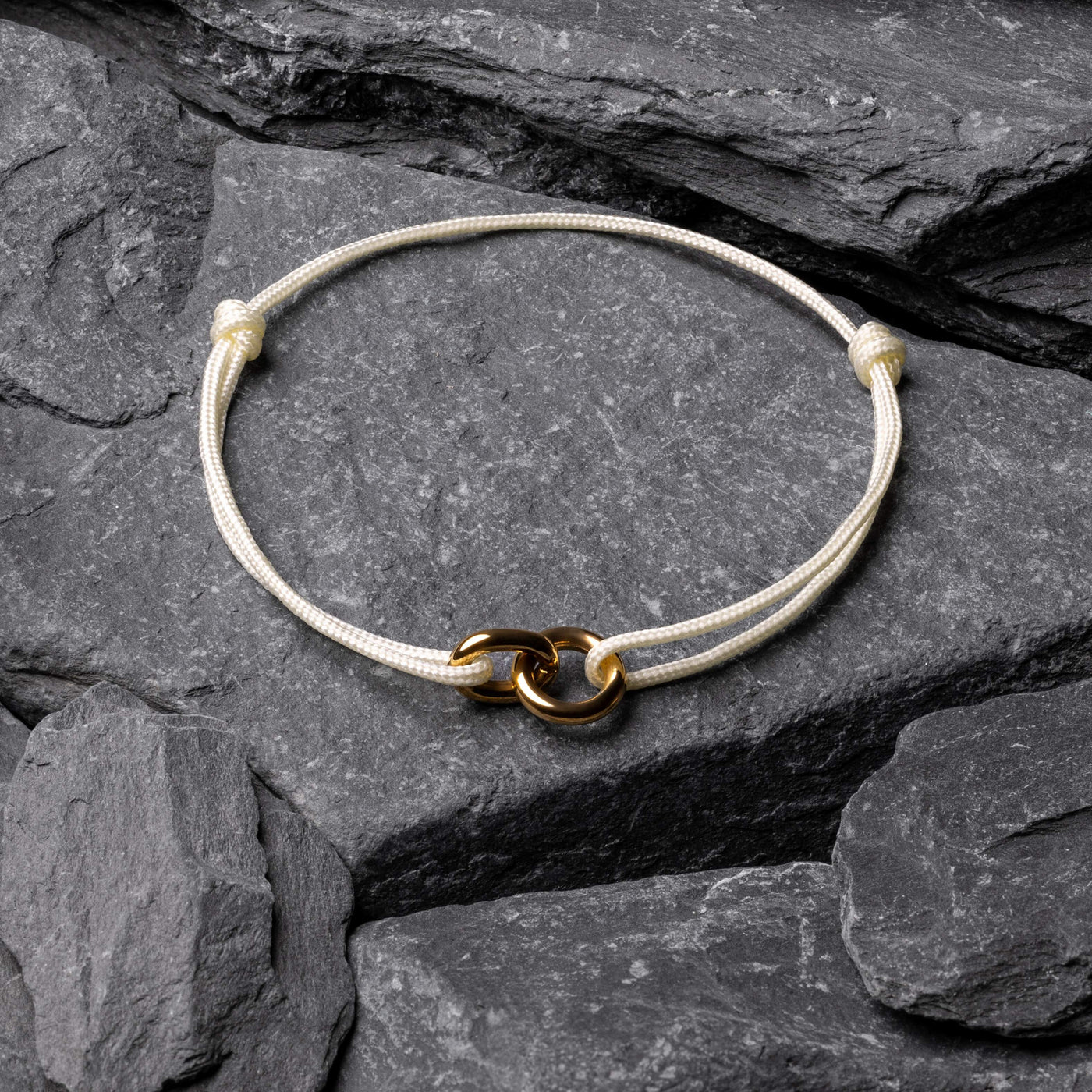 Pulseira Ajustável de Corda Branca Orbital Beroc