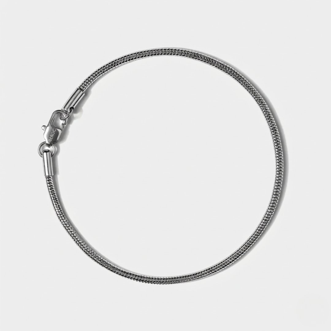 Pulseira de Prata Snake Beroc
