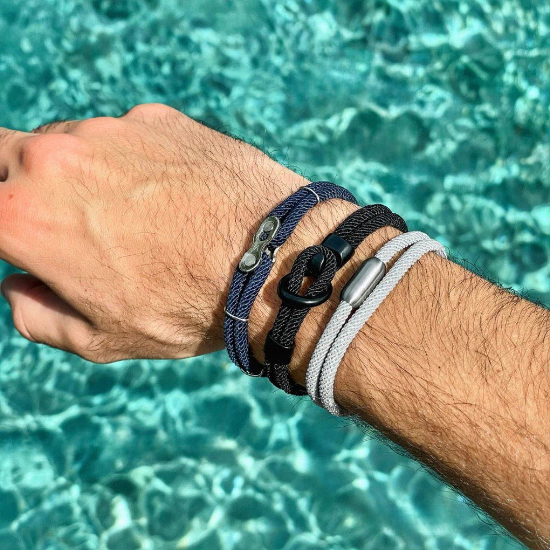 Pulseira de Corda Cinza Algarve Beroc