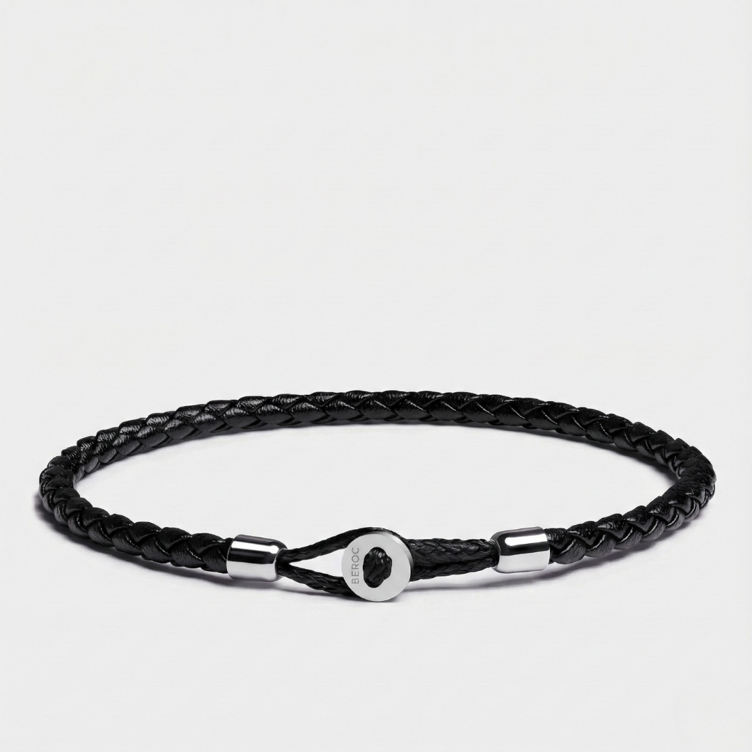 Pulseira de Couro Minimalista Uno Beroc